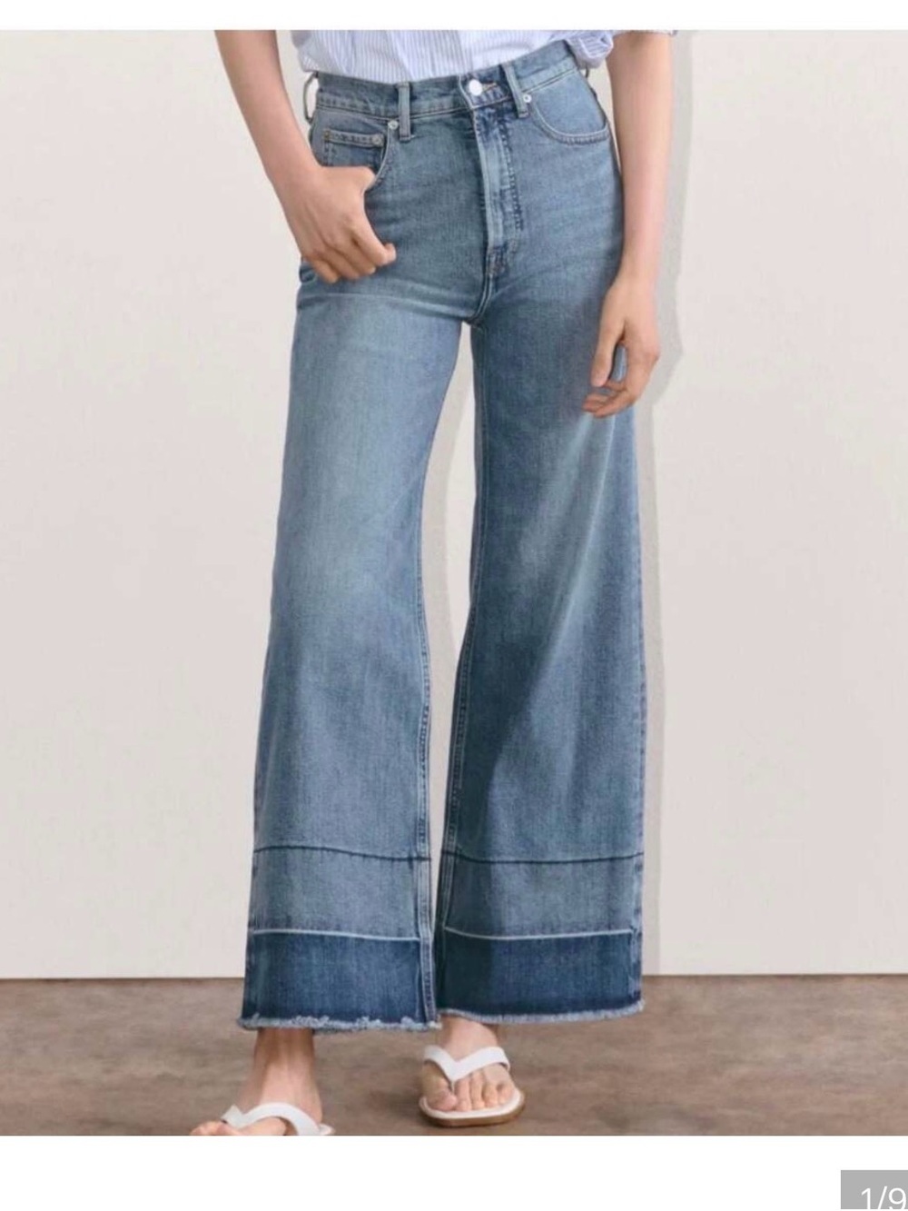 Everlane the way high sailor jean 28 crop
